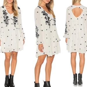 White embroidered Free People dress